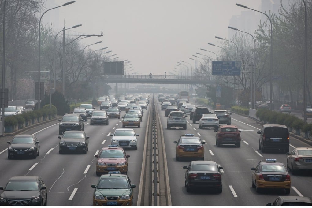 A heavily polluted day in Beijing earlier this month. Photo: EPA-EFE