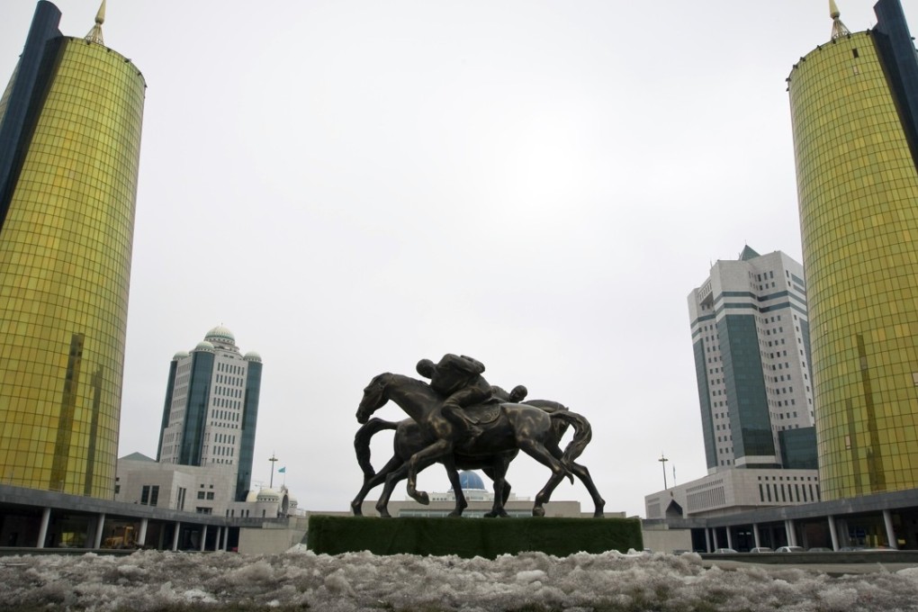 A sculpture in front of Samruk-Kazyna’s headquarters in Astana. Photo: Reuters
