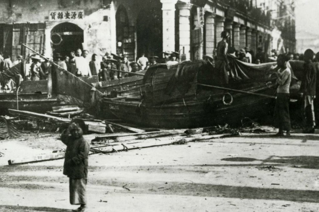 Yau Ma Tei after a typhoon in September 1906.
