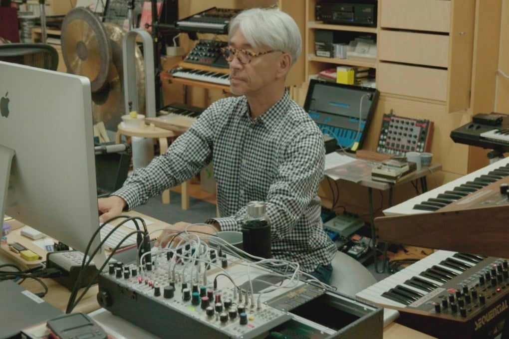 Japanese composer Ryuichi Sakamoto in a still from the documentary Ryuichi Sakamoto: Coda (category I, Japanese), directed by Stephen Nomura Schible.