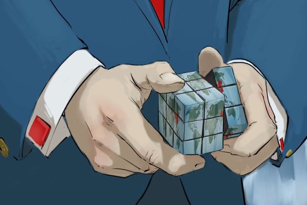 China can take the opportunity to overhaul domestic industries, enhance economic cooperation through its belt and road plan, and accelerate the formation of a new global economic order. Illustration: Timothy Mcevenue. timothymcevenue.net