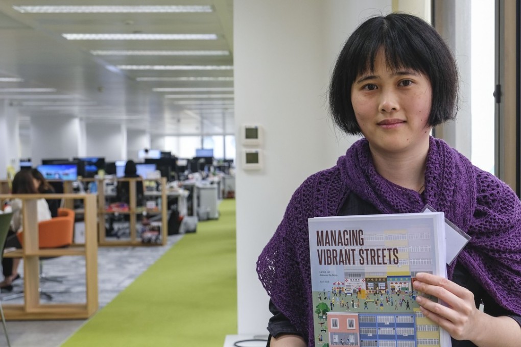 Carine Lai, a researcher with a special focus on urban design, at the lunch of the Managing Vibrant Streets report. Photo: Tory Ho