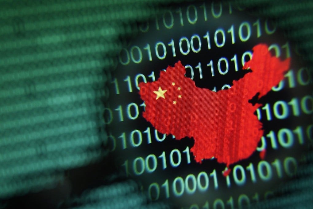 A US official offered no evidence in support of his claim at a New York conference that China is ‘engaging in commercial cyber espionage’. Pictured: a map of China as seen on a computer screen showing binary digits. Photo: Reuters