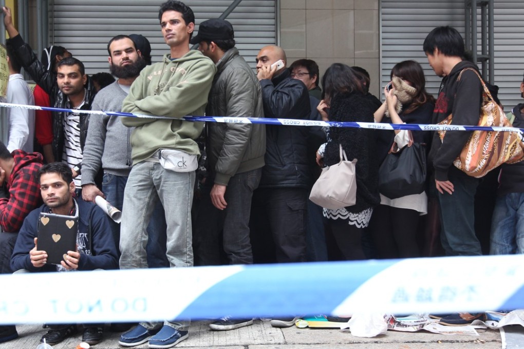 People queue for tickets to a Lady Gaga concert in Hong Kong. Photo: Nora Tam