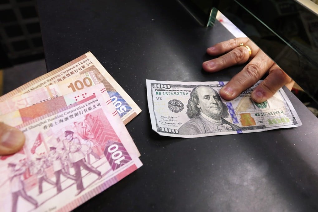 The HKMA’s intervention came after the Hong Kong dollar slipped to 7.8500 against the greenback on Thursday. Photo: Jonathan Wong