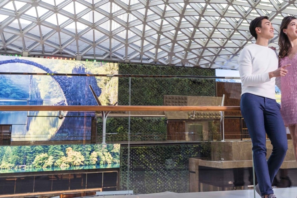 Spectacle, an indoor, natural-light atrium, is the epicentre of entertainment at MGM Cotai, connecting the lobby to shops and restaurants.