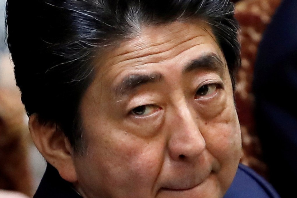 Shinzo Abe’s sliding ratings raise doubts over whether he can win a third three-year term as ruling Liberal Democratic Party (LDP) leader in a September vote. File photo: Reuters