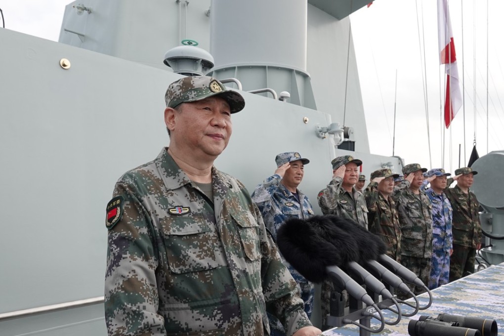 President Xi Jinping reviews a People’s Liberation Army Navy parade, their biggest ever, in the South China Sea on April 12. Photo: Xinhua