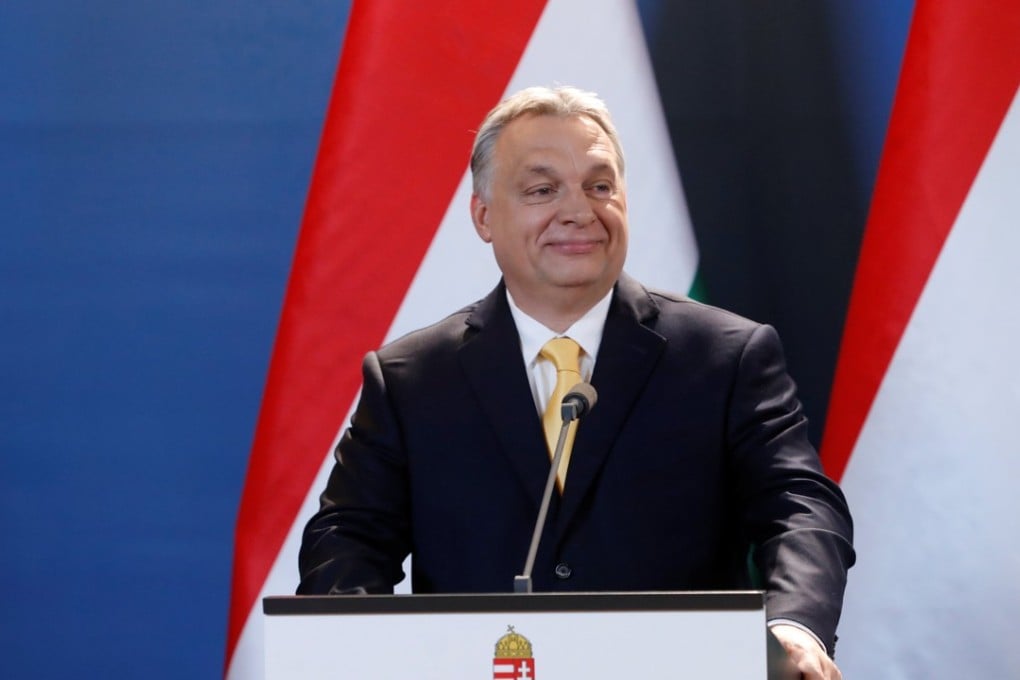 Hungarian Prime Minister Viktor Orban speaks during a press conference in Budapest, Hungary. Photo: Reuters