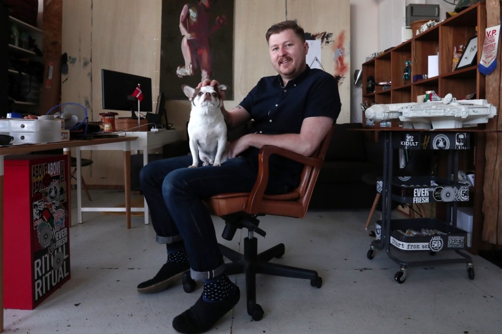 Artist Peter Yuill in Chai Wan. Picture: Jonathan Wong