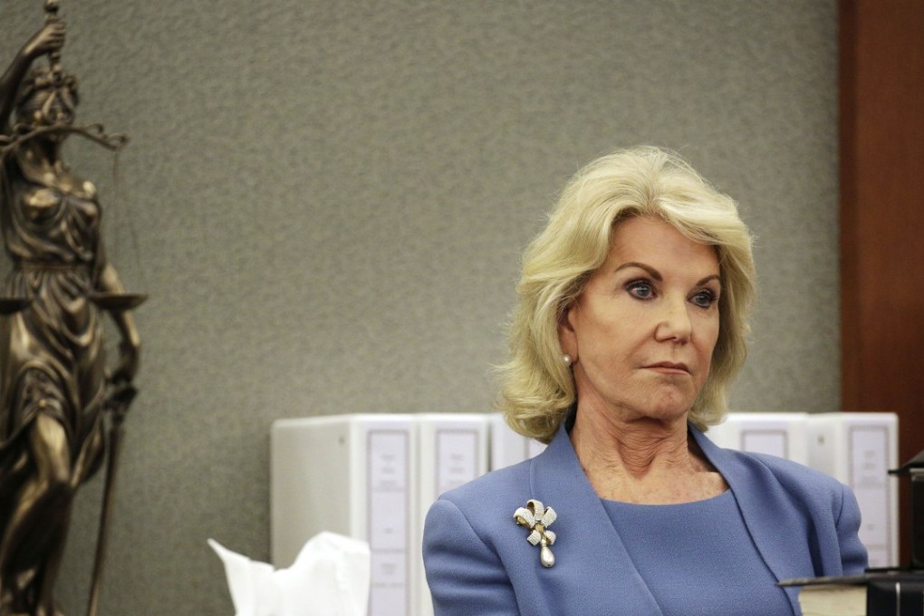Elaine Wynn, ex-wife of Steve Wynn, listens during a hearing on March 28 in Las Vegas. Photo: AP