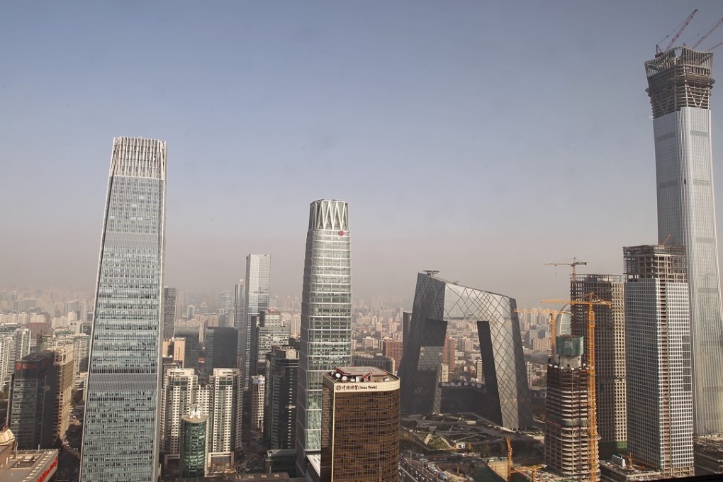 Beijing’s central business district as seen looking northward on November 2017. Photo: Simon Song