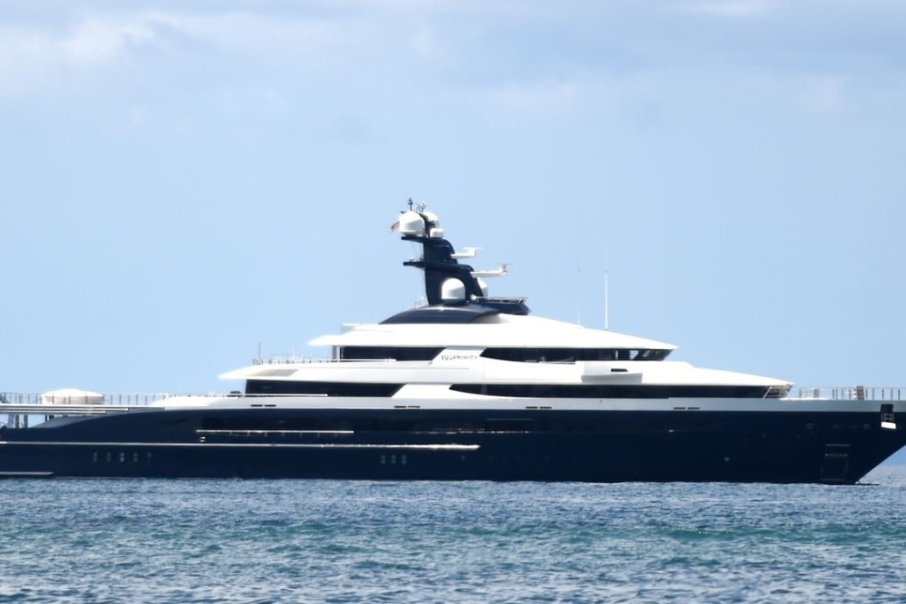 The Cayman Islands-registered vessel Equanimity, which is owned by businessman Jho Low and was linked to allegations that US$4.5 billion was looted from Malaysia's state investment fund 1MDB. Photo: AFP