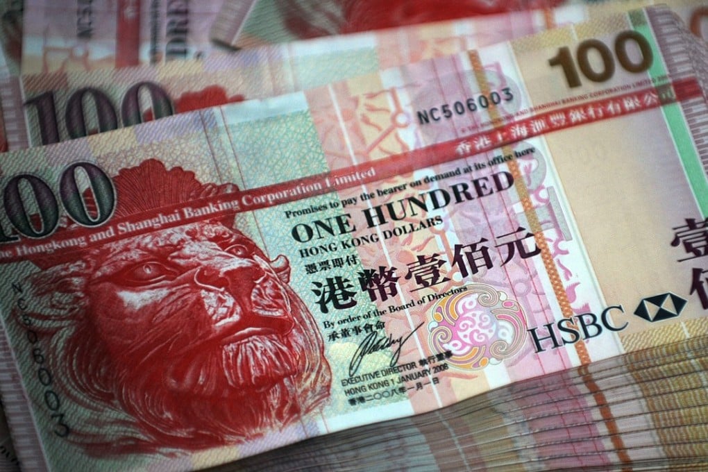 The Hong Kong dollar posted its biggest intraday gain in two months on Thursday. Photo: AFP