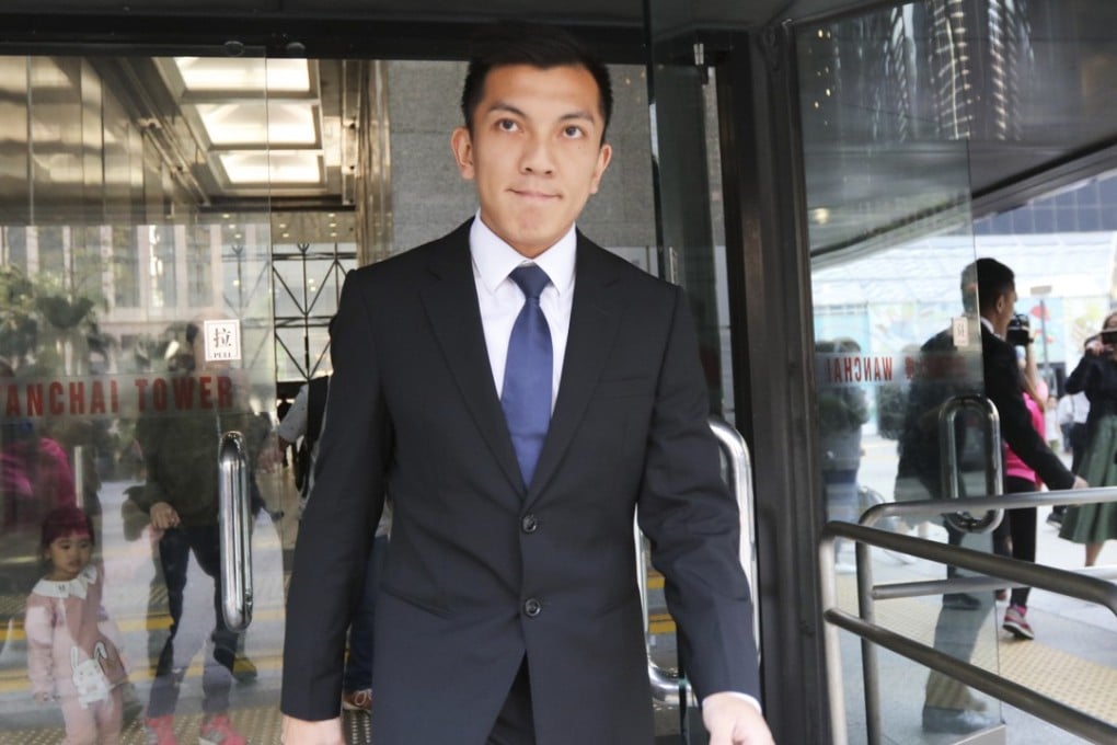 Kwok Kin-pong leaves the District Court in Wan Chai. Photo: Felix Wong