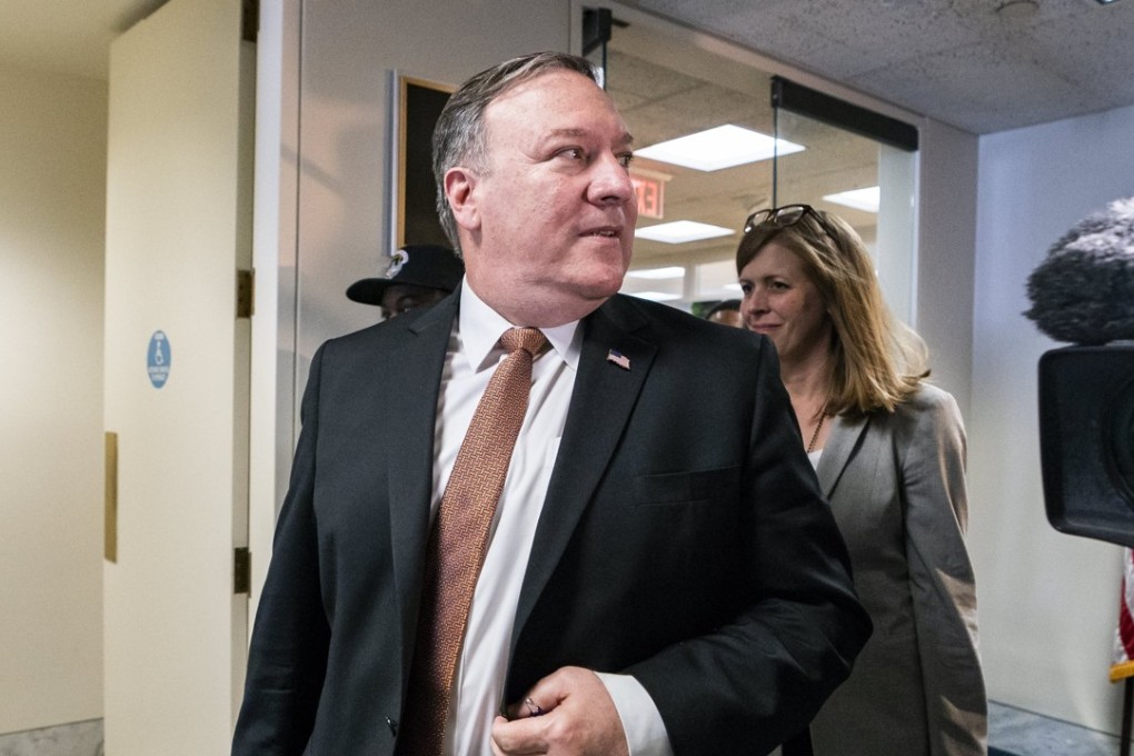 CIA Director Mike Pompeo leaving a meeting on Wednesday in the Hart Senate Office Building in Washington. Despite positive press concerning his meeting with North Korean leader Kim Jong-un, Pompeo’s nomination as secretary of state is still in question. Photo: EPA-EFE