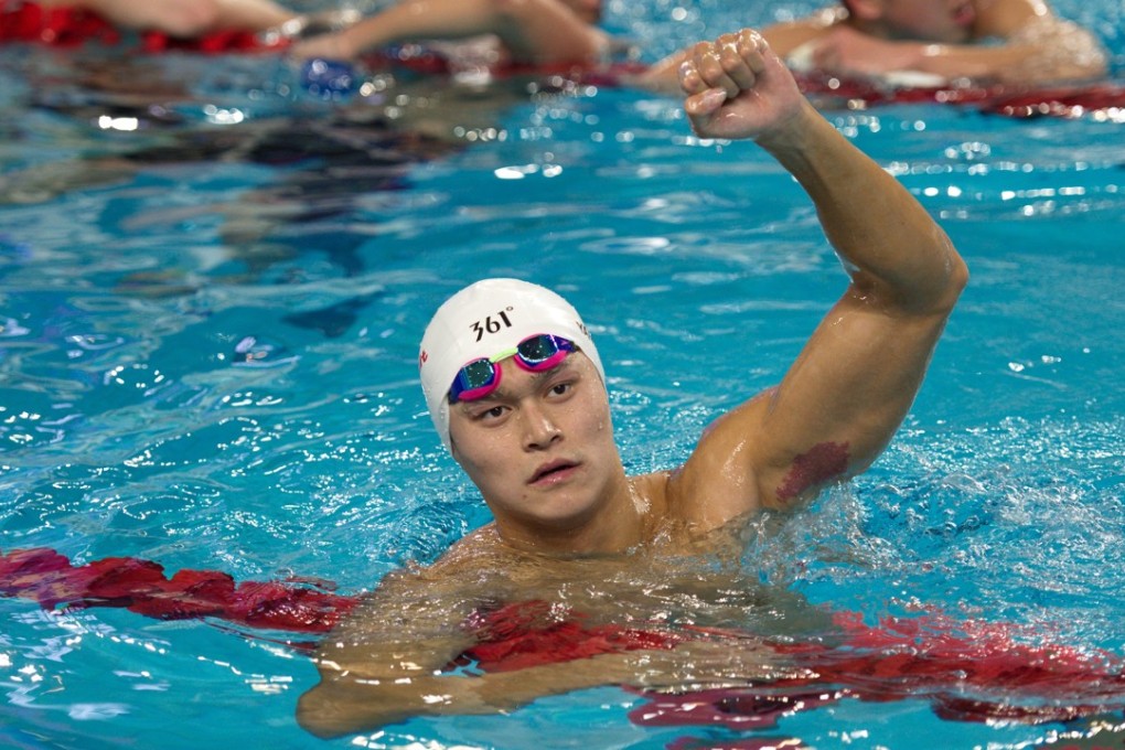 Sun Yang wins the men's 1,500 metres freestyle at the All China Champions Meet. Photo: Xinhua