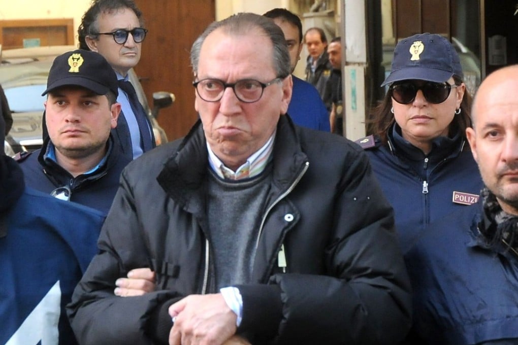 Matteo Messina Denaro’s brother-in-law, Rosario Allegra exits the police headquarters in Palermo. Italian police arrested some of Cosa Nostra kingpin Matteo Messina Denaro's closest aides, uncovering a secret network of messages that allowed the fugitive boss to give orders to his mobster allies. Photo: AFP