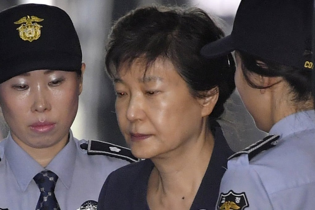 Former South Korean President Park Geun-hye was found guilty of abuse of power and coercion in April 2018. Picture: EPA