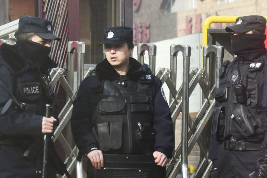 The Chinese authorities have insisted their crackdown in Xinjiang is a “People’s War on Terror”. Photo: Kyodo