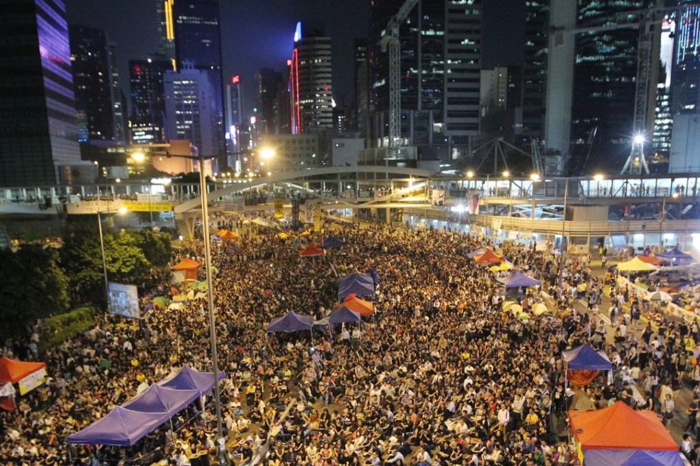 The Occupy movement of 2014 received considerable attention on social media. Photo: Edward Wong