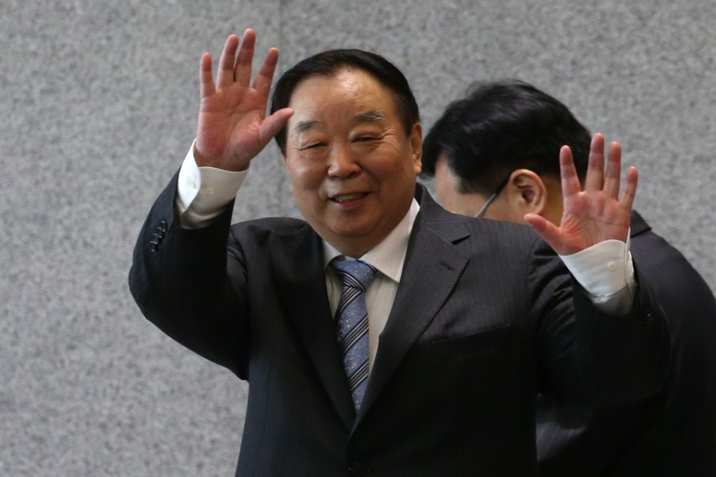 Qiao Xiaoyang spoke to about 200 top officials at the government’s headquarters at Admiralty on Friday. Photo: Sam Tsang