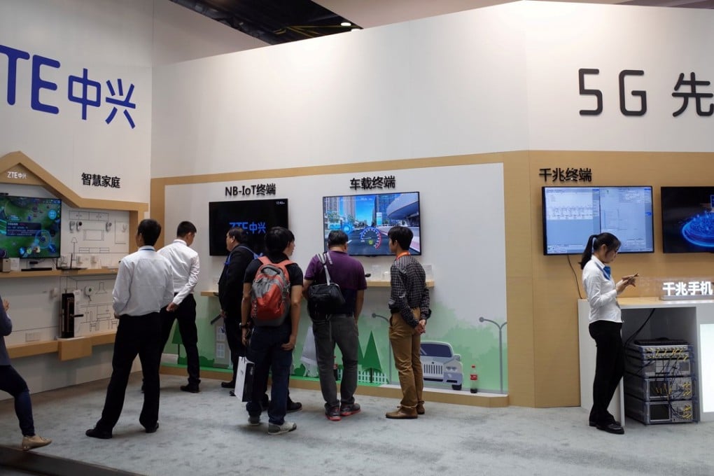 A ZTE booth at an expo in Beijing. Photo: Reuters
