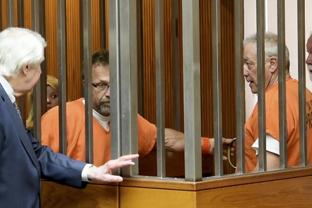 Backpage.com CEO Carl Ferrer, left, former owner James Larkin, former owner Michael Lacey and COO Andrew Padilla, in Sacramento Superior Court in California. Photo: TNS