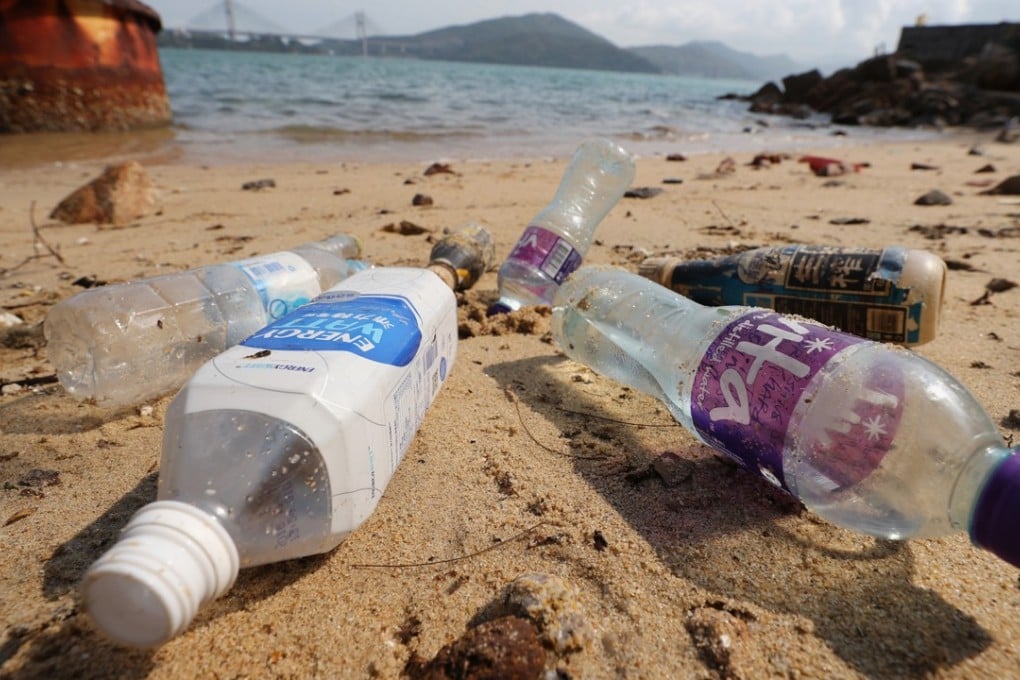 Trash on the beach in Sham Tseng. Photo: Winson Wong