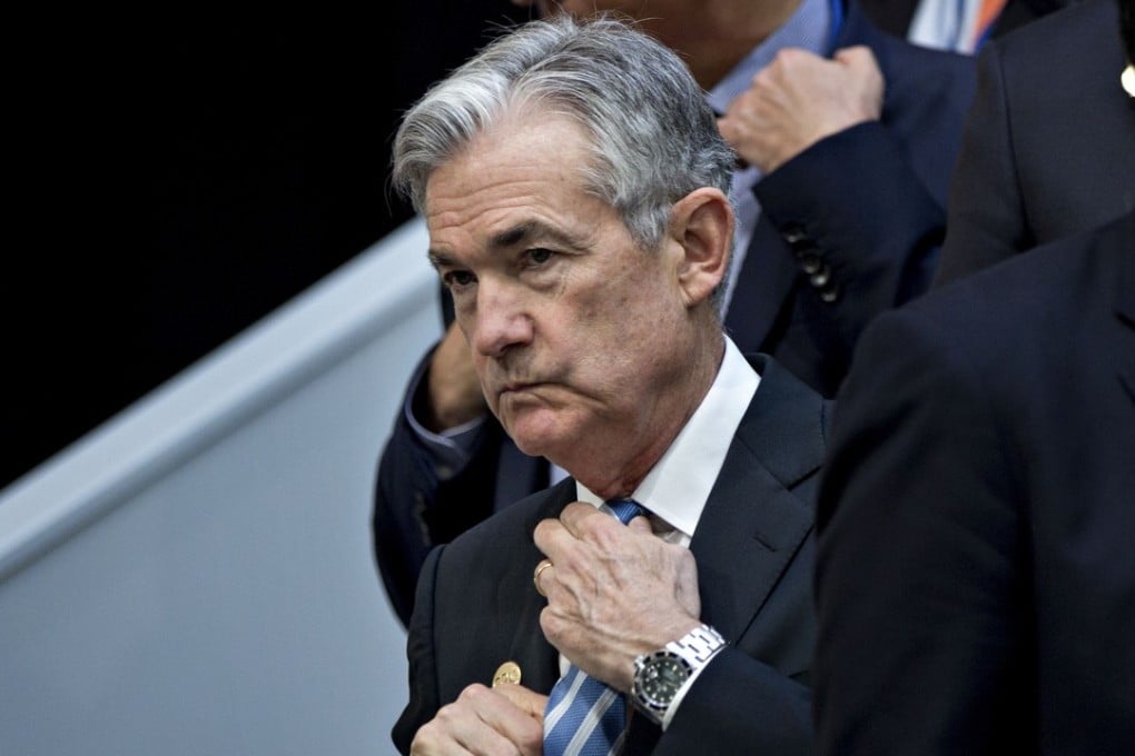 US Federal Reserve chairman Jerome Powell attends a G20 finance ministers and central bank governors’ group photo on the sidelines of the IMF and World Bank spring meetings on April 20 in Washington. Photo: Bloomberg