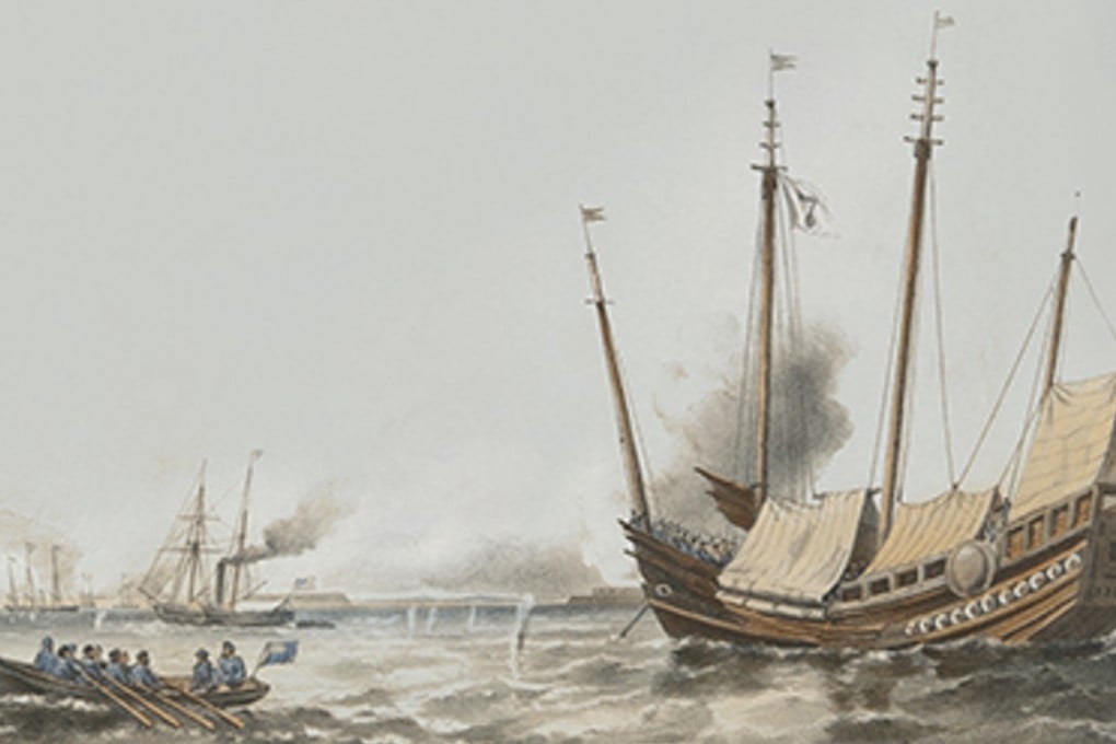 The Toey-Wan during the Second Battle of Taku Forts at the mouth of the Peiho River on June 25, 1859, in a lithograph by T.G. Dutton. Picture: courtesy of George W. H. Cautherley