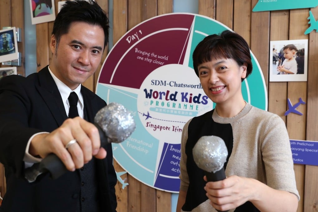 Director and conductor Horace Mui and school supervisor Joyce Chun. Photo: K.Y. Cheng