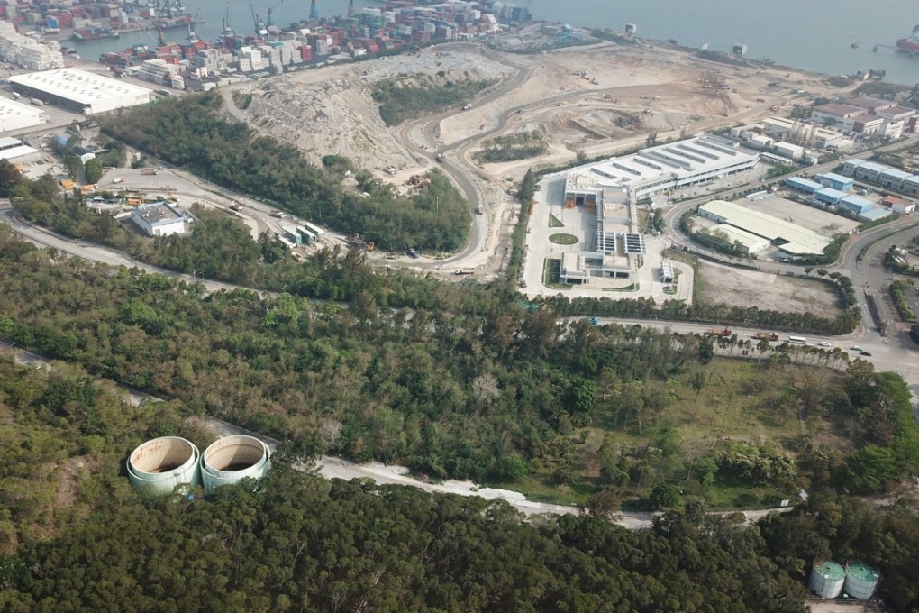 The logistics site at Siu Lang Shui Road that is set to be sold via tender this Friday. Photo: Winson Wong