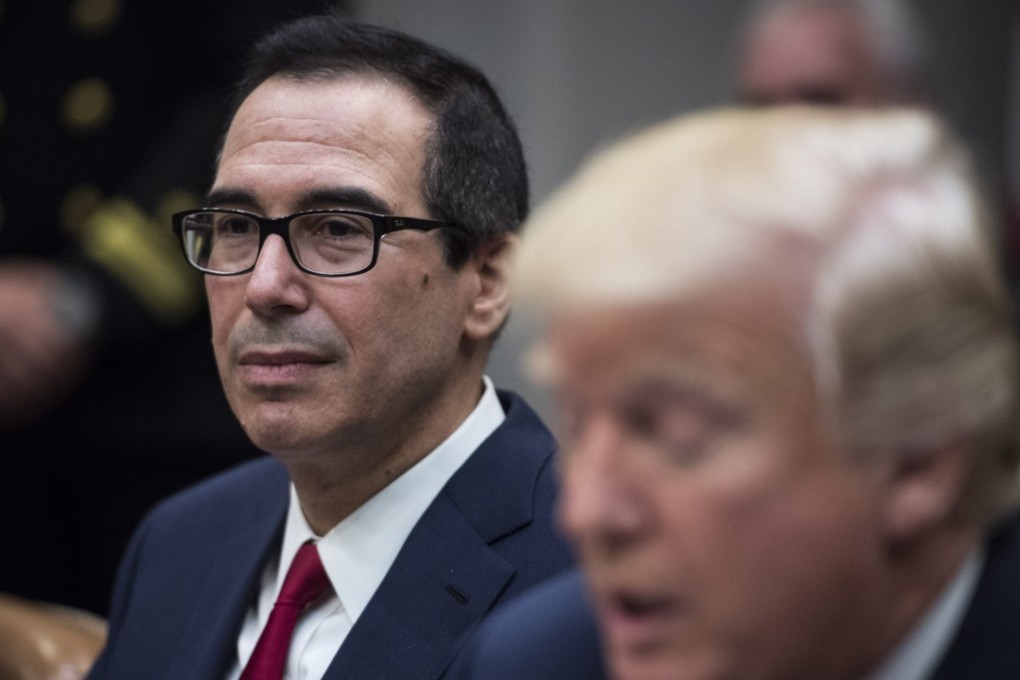 Donald Trump announced that Steven Mnuchin and other senior officials would visit China next week. Photo: Washington Post