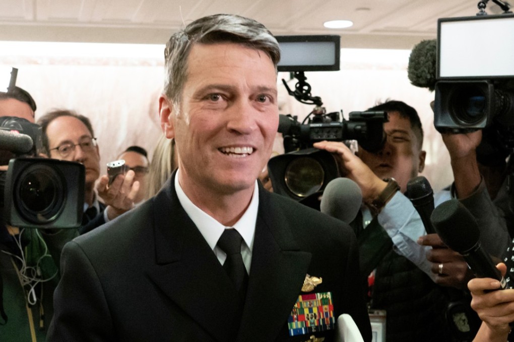 Rear Admiral Ronny Jackson, President Donald Trump’s choice to be Secretary of the Department of Veterans Affairs. Photo: AP