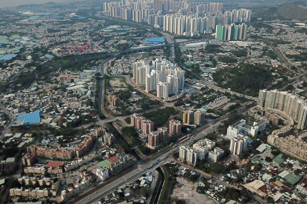 The view from Hung Shui Kiu northeast towards Ping Shan, where the Liber Research Community concern group has identified the largest brownfield cluster in the New Territories. Photo: Roy Issa