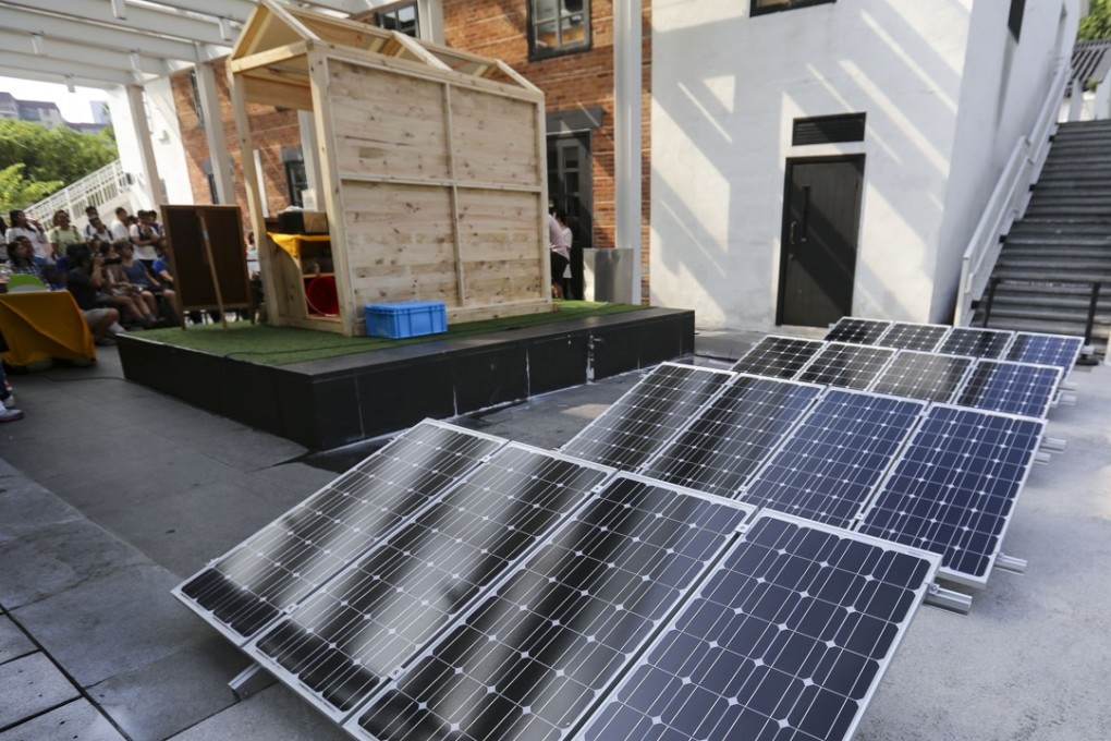 Greenpeace opens the city's first café powered by solar energy in Mei Foo, Hong Kong, in September last year. Photo: SCMP/Xiaomei Chen