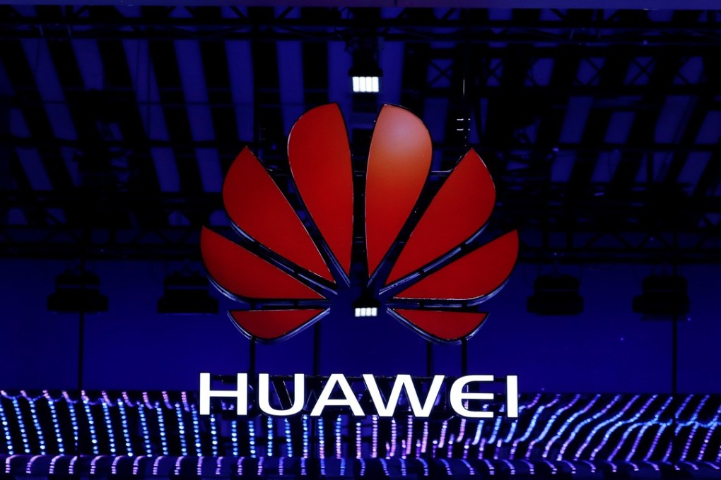 A Huawei logo at the Mobile World Congress in Barcelona, Spain, in February. The company is under investigation by the US Department of Justice. Photo: Reuters