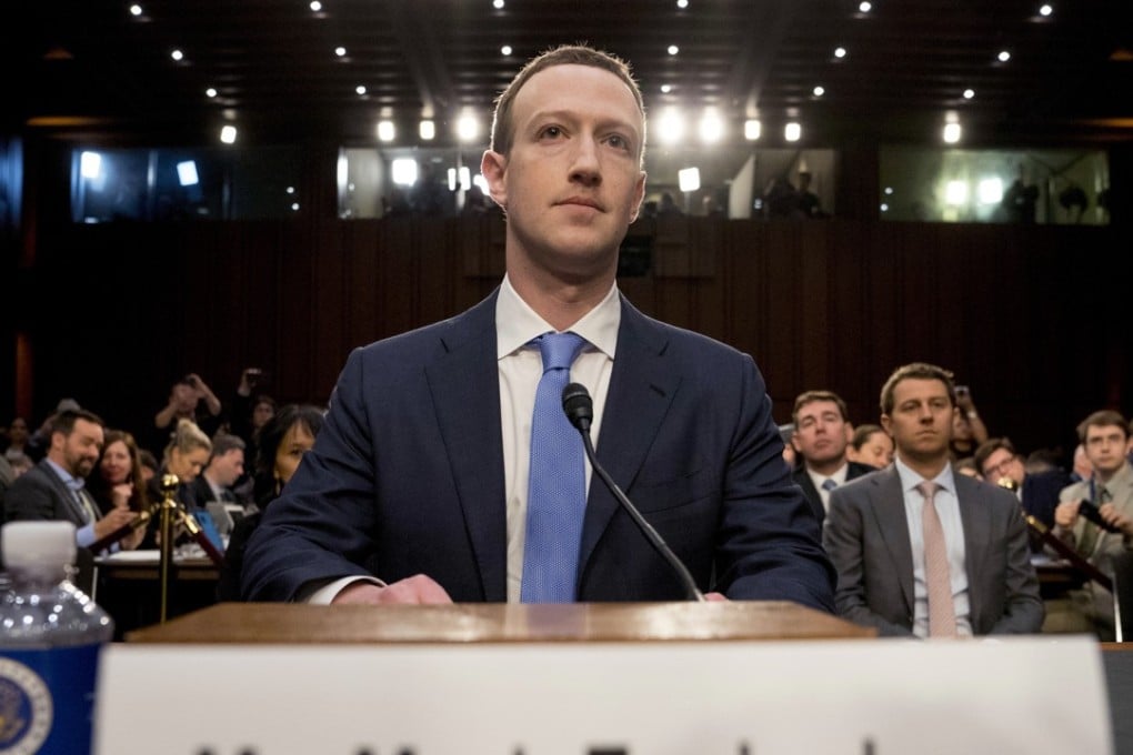 Facebook CEO Mark Zuckerberg testifies in Washington. Photo: AP