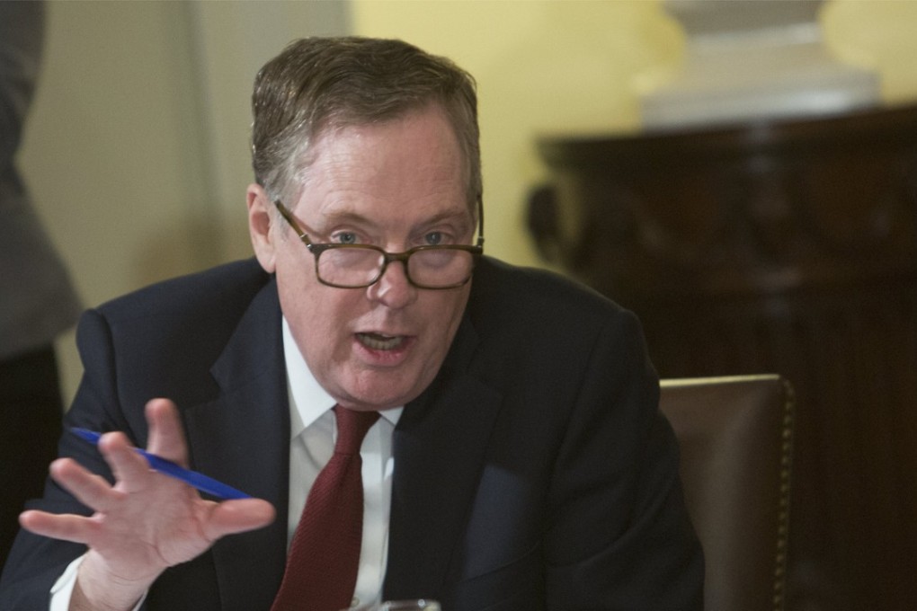 US Trade Representative Robert Lighthizer at a White Hose meeting earlier this month. His office has kept China on a “priority watch list” of 12 countries with problematic or deteriorating environments for intellectual property rights protection. Photo: EPA-EFE
