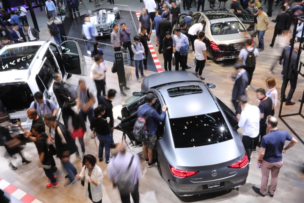 Visitors at the Auto China, which is being held in Beijing until May 4. The biennial car show is recognised as one of the most important automotive fairs in the world. Photo: Simon Song