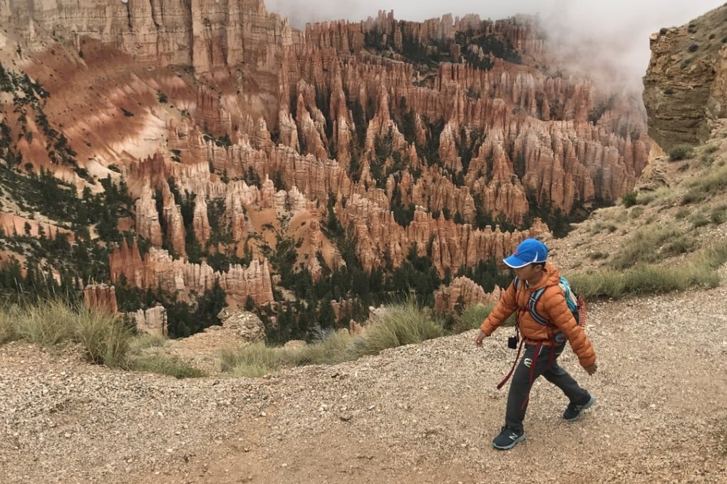 Dongdong soaks up the wilderness on a trek through Bryce Canyon National Park in southern Utah. Photo: Guo Xiaoguang