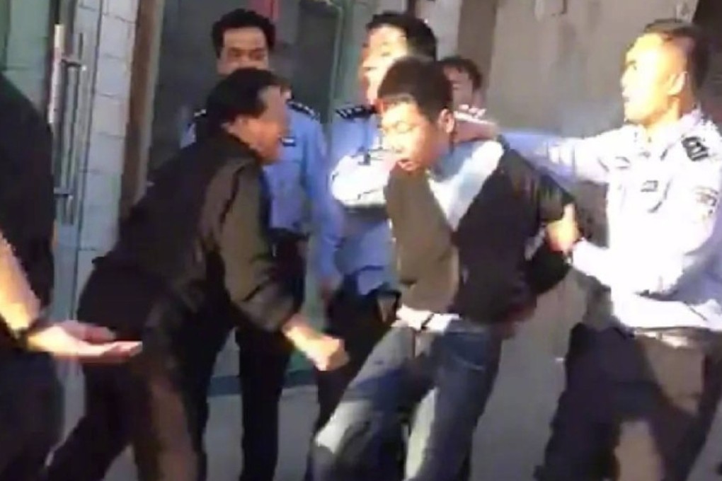 A 28-year-old man was taken into custody after the attack in Shaanxi province on Friday. Photo: Weibo.