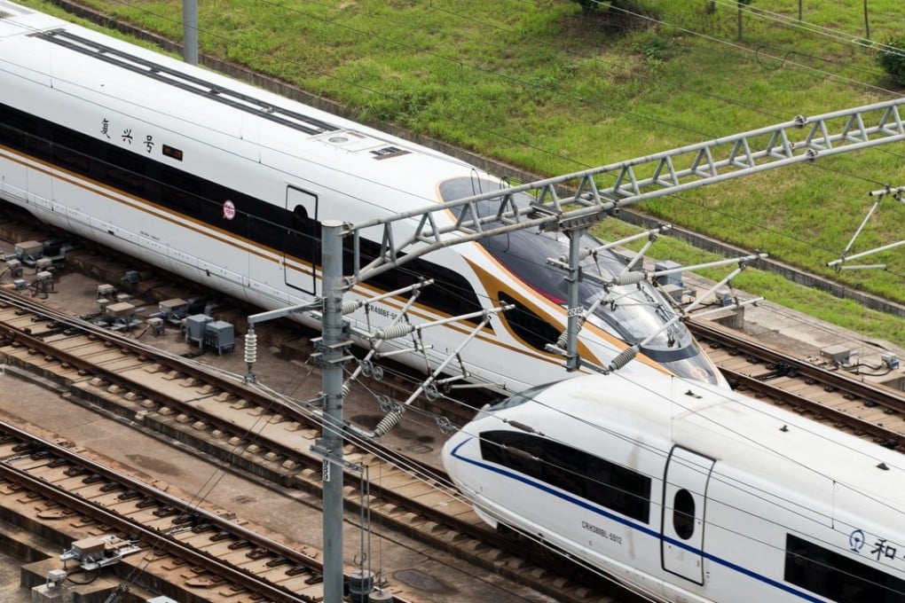 A bullet train runs on the Beijing-Shanghai high-speed railway in September 2017. Mainland China has overtaken Hong Kong as an innovator and early adopter of new technology. Photo: Xinhua