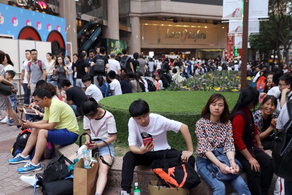 Shoppers in Causeway Bay, one of Hong Kong’s many areas popular with visitors. Photo: Sam Tsang