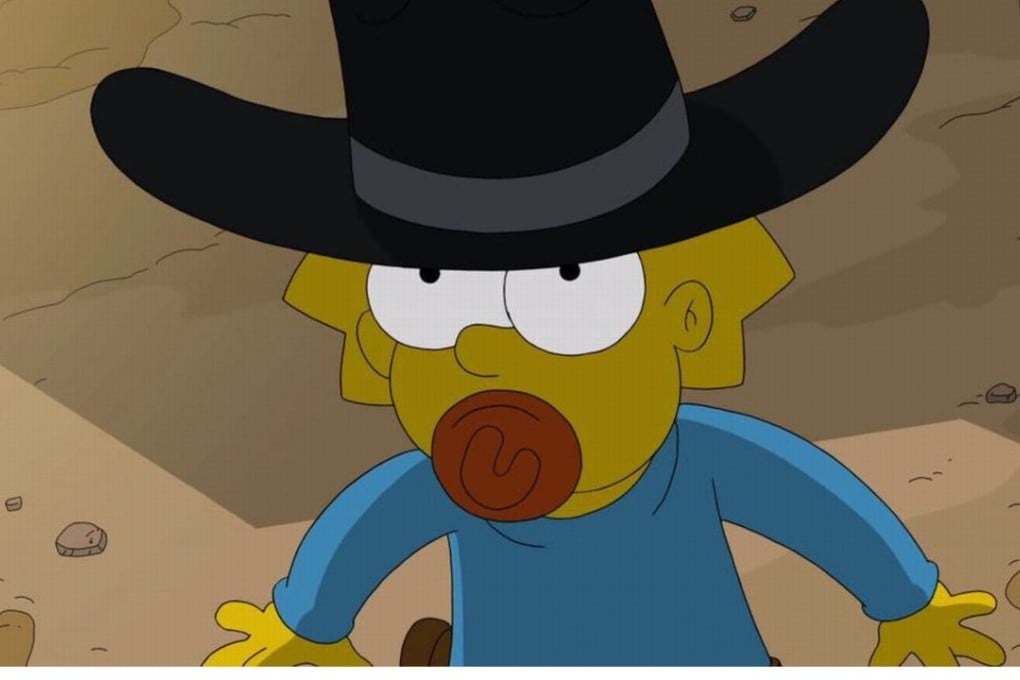 Maggie Simpson in a scene from the Fox promotional trailer heralding The Simpsons’ for record-breaking episode No 636. Graphic: Fox