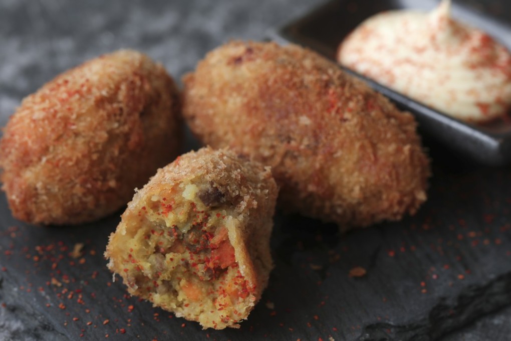Curried korokke, Japanese-style potato croquettes. Picture: Jonathan Wong. Styling: Nellie Ming Lee