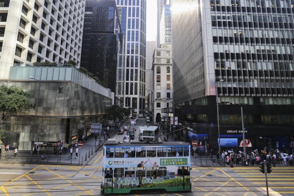 A view of Pedder Street in Central, Hong Kong's business district. Prime retail spaces are filling up again in the area after a slowdown in sales in the past two years. Photo: Dickson Lee