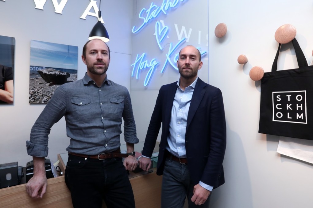 Harald (left) and Didrik Wachtmeister at the Triwa store in Diamond Hill, Hong Kong. Pictures: Jonathan Wong