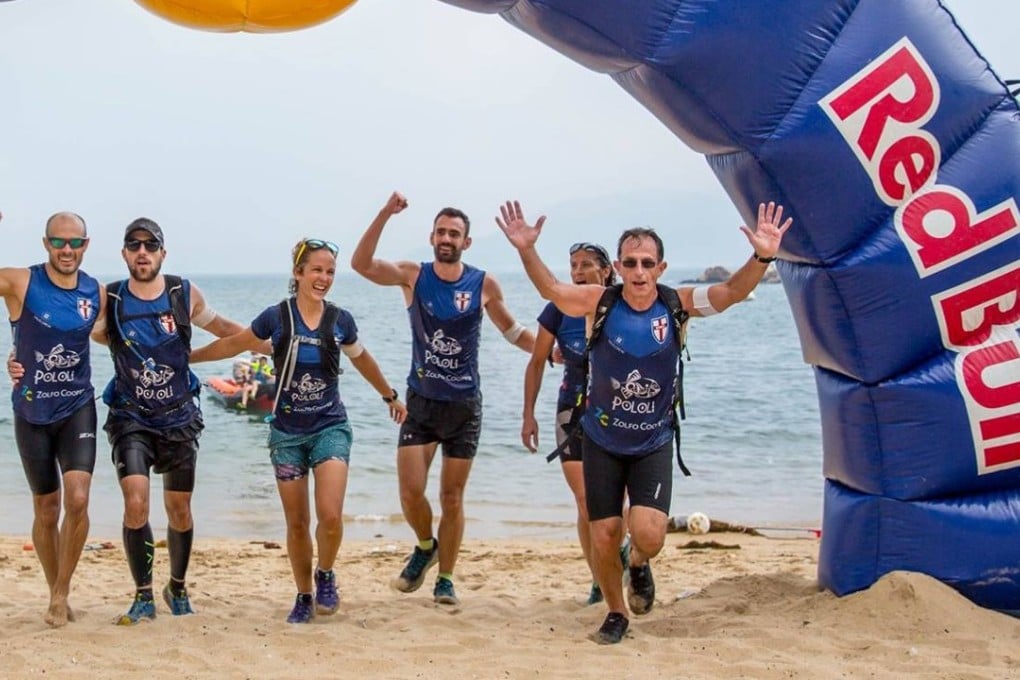 Victoria Recreation Club cross the line in record time at the Red Bull 3 Peaks race. Photos: Red Bull